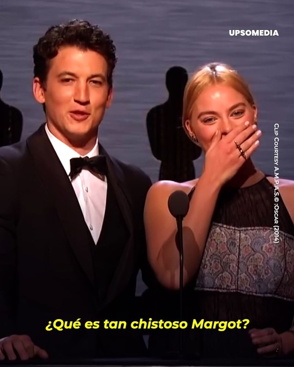Margot Robbie estalla en risa por lo que pensó en su sucia mente