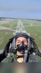 Stunning Fighter Pilot Rapid Climb after Take Off with G Turn