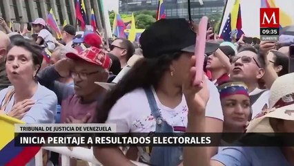Tribunal de Justicia de Venezuela inicia peritaje de los resultados electorales