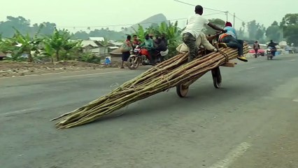 Riding Unique African Handcrafted Scooters in CONGO