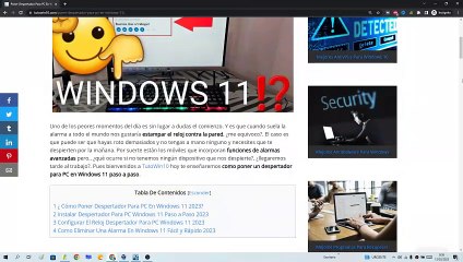 ⏰ Cómo PONER Un DESPERTADOR En WINDOWS 11 SIN PROGRAMAS 2024