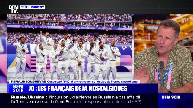 Fin des JO: Il y a quelque chose qui s'appelle la 'dépression post-olympique' qui concerne tous les acteurs des jeux , explique Renaud Longuièvre, ancien coach de l'équipe de France d'athlétisme
