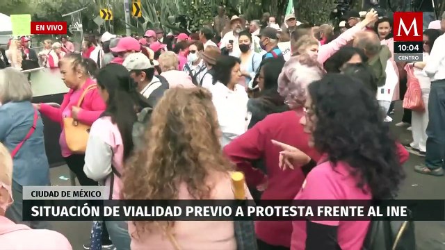 En CdMx, 'Marea Rosa' alista protesta contra sobrerrepresentación frente a instalaciones del INE