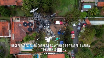 Download Video: Recuperados os 62 corpos das vítimas da tragédia aérea em Vinhedo