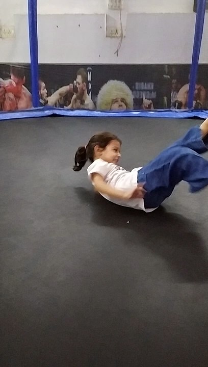 Trishu gymnastic practice on 5july24