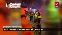 Desalojan a huéspedes y empleados de hotel por incendio en Boca del Río, Veracruz