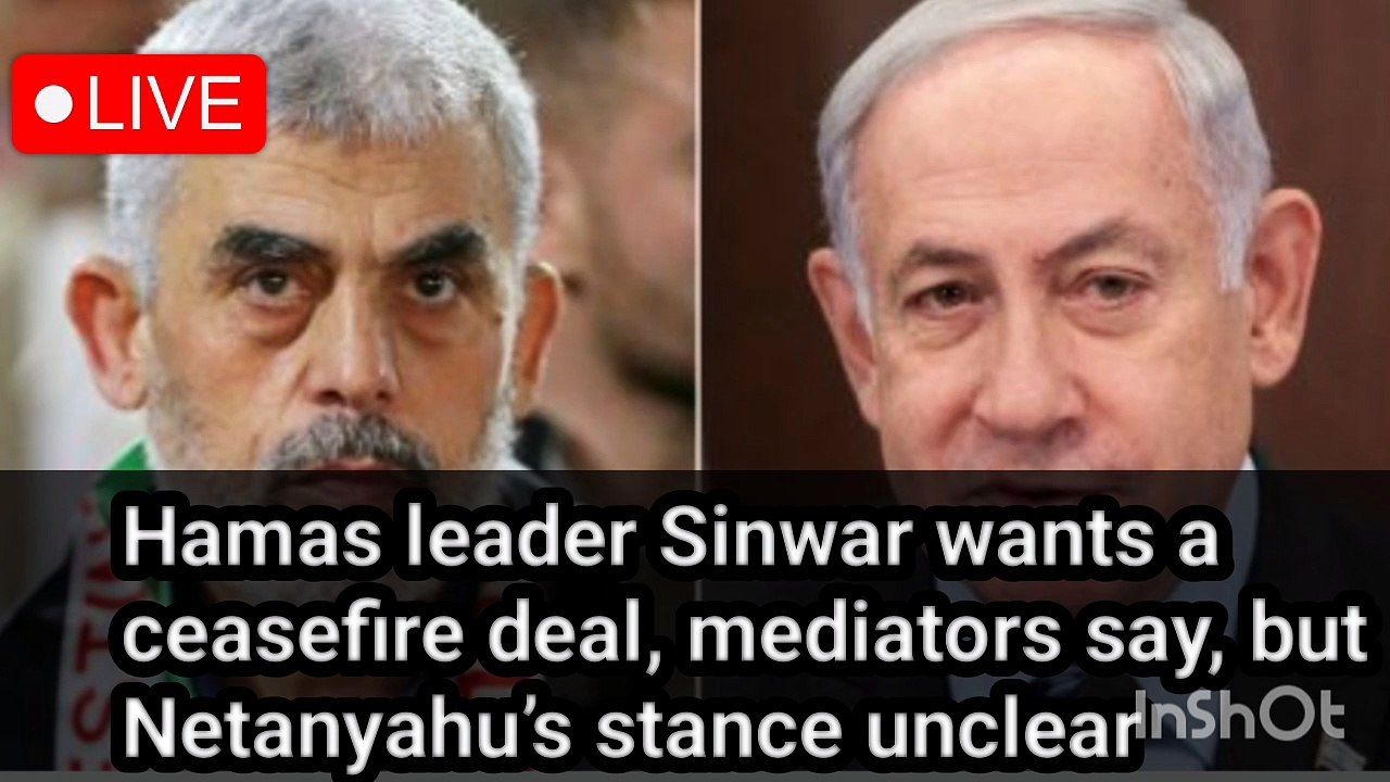 Hamas leader Sinwar wants a ceasefire deal, mediators say, but Netanyahu’s stance unclear |bbc |bbcnews |bbclivenews |CNN |CNN news |CNN live streaming |CNN news live
