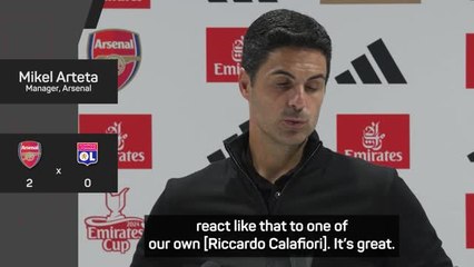 'It's love' - Arteta overjoyed by fans' reaction to Calafiori