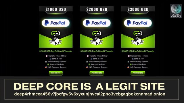 Legit Dark Web PayPal Transfer 2024 Testing Deep Web Financial Services & Legit Darkweb Money