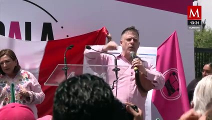 "Quieren robar 10 millones de votos": Xóchitl Gálvez en protesta por sobrerrepresentación