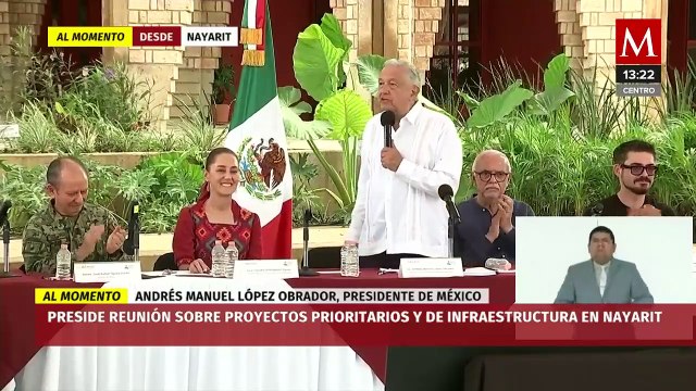 AMLO y Sheinbaum encabezan reunión sobre proyectos prioritarios en Nayarit
