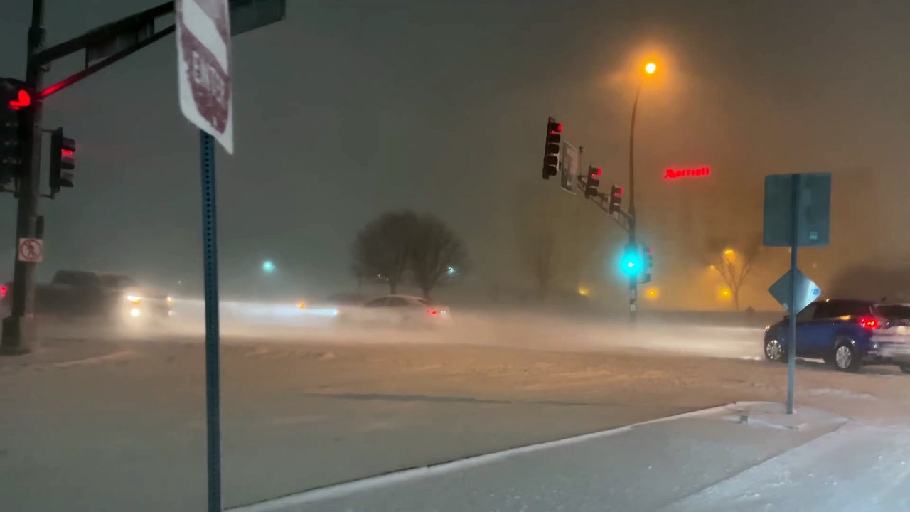 How bad was Minnesota's  worst in a decade  blizzard | Police Body Cam  | USA Police