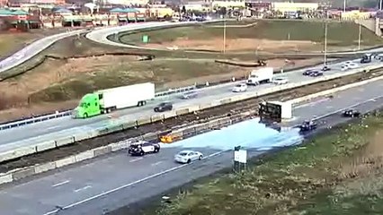 Watch as truck blasts into concrete barrier - you'll be surprised! | Police Body Cam  | USA Police
