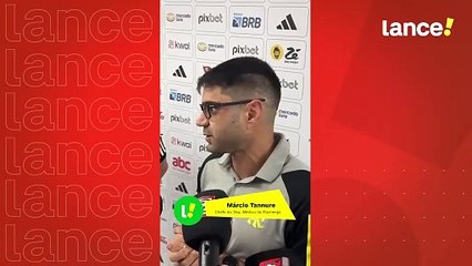 Márcio Tannure explicando lesões do Cebolinha e Vina