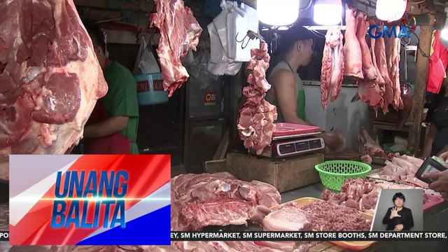 Presyo ng sariwang karneng baboy sa Trabajo Market, bumaba; presyo ng frozen pork, tumaas | Unang Balita