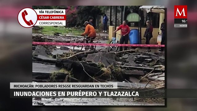 Las fuertes lluvias han inundado varias localidades en Michoacán