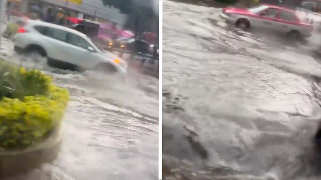 CDMX: Vecinos de Tlalpan reportan inundaciones tras fuertes lluvias