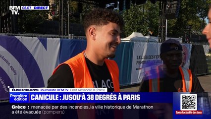 Pauses plus longues, chercher l'ombre... Avec 38°C attendus à Paris, ces ouvriers dévoilent leurs astuces pour supporter la chaleur