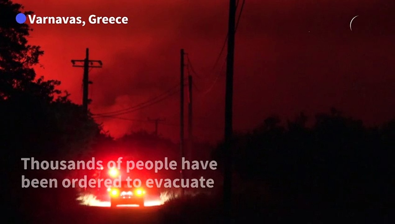 Greece battles raging wildfires, thousands told to evacuate