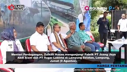 Mendag Lakukan Kunjungan Kerja ke Pelaku Industri di Lampung Selatan