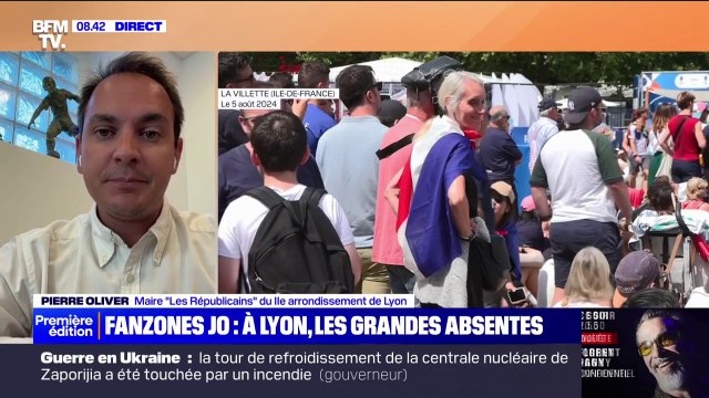 On n'a pas eu de grandes festivités en centre-ville parce que le maire n'a pas voulu : Pierre Oliver, maire du 2e arrondissement de Lyon, dénonce l'absence de fanzones pendant les JO