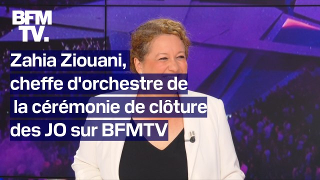 C'était un moment inoubliable, magique , confie Zahia Ziouani, cheffe d'orchestre de la cérémonie de clôture des Jeux olympiques