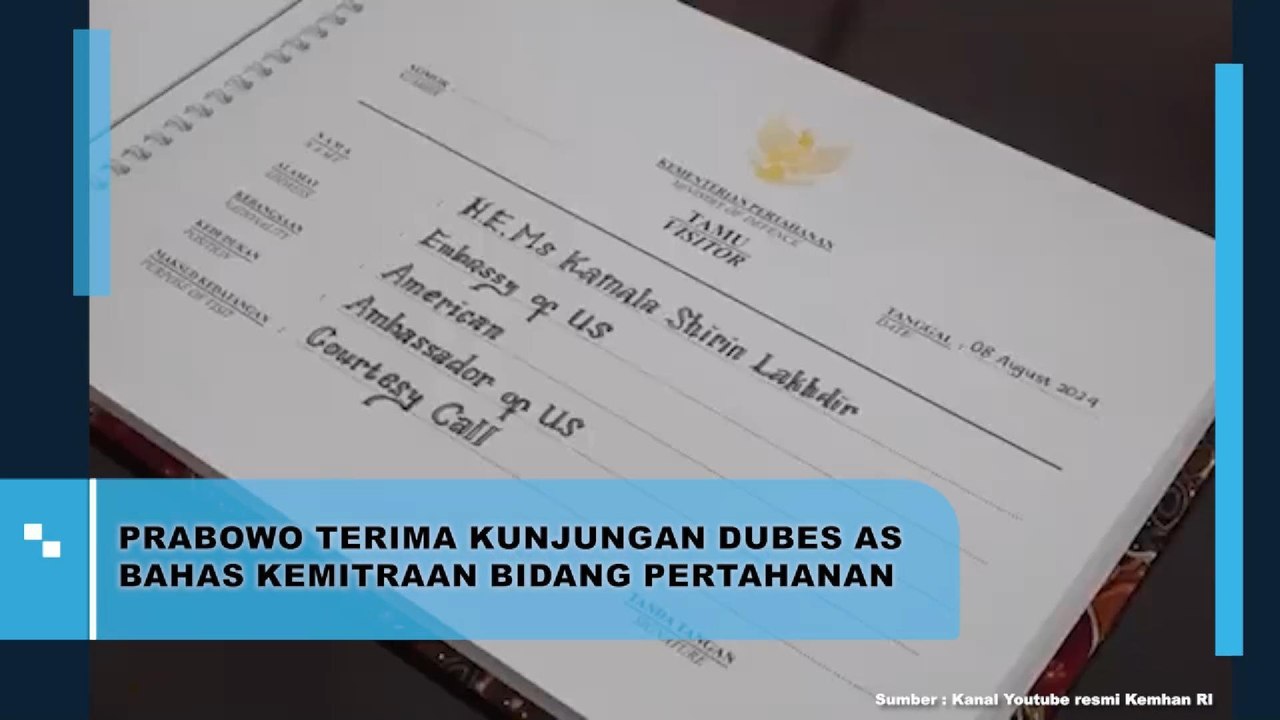 Prabowo Terima Kunjungan Dubes AS Bahas Kemitraan Bidang Pertahanan