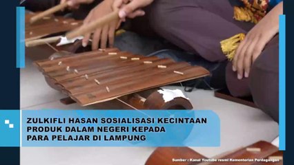 Zulkifli Hasan Sosialisasi Kecintaan Produk Dalam Negeri Kepada Para Pelajar Di Lampung