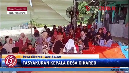 Tasyakuran Perpanjangan Masa Jabatan, Kepala Desa Cikareo Santuni Anak Yatim