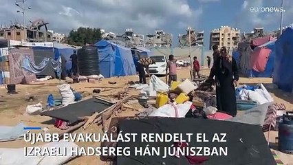 Újabb evakuálást rendelt el az izraeli hadsereg Hán Júniszban
