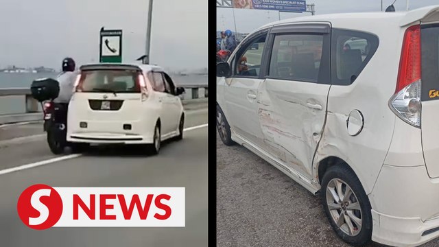 Motorcyclist killed after ramming into rear of MPV on Penang Bridge