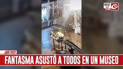 Fantasma queda registrado en las cámaras de seguridad de un museo