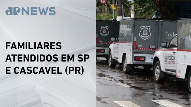 IML começa a liberar corpos de vítimas de queda de avião em Vinhedo, São Paulo