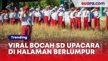 Momen Siswa SD Hormat Bendera Beralas Lumpur Bikin Publik Mewek, HUT RI 