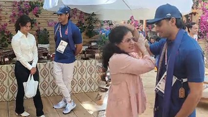 Neeraj Chopra Meets Manu Bhaker Family Video Viral, Fans Spreading Relationship Rumors | Boldsky