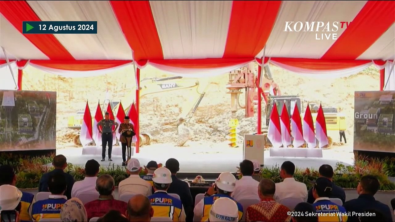 [FULL] Pidato Wapres Ma'ruf Amin saat Peletakan Batu Pertama Istana Wapres di IKN