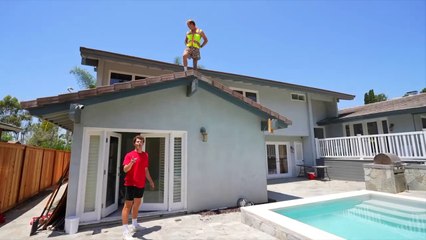 I Built a Trampoline Park in My House!