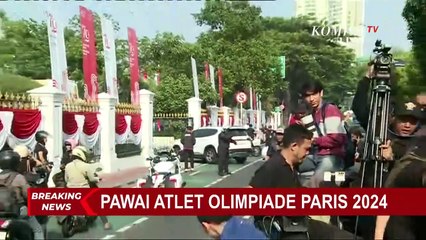 Begini Kemeriahan Pawai Rombongan Atlet Olimpiade Paris 2024 dari Kemenpora ke Istana Presiden