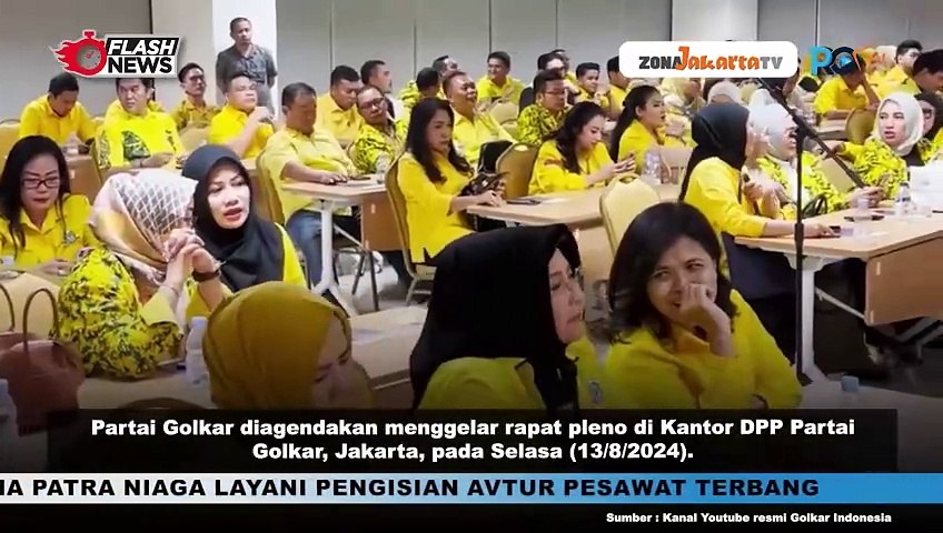 PARTAI GOLKAR GELAR PLENO TETAPKAN PLT KETUA UMUM, RAPIMNAS, DAN MUNASLUB