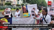 Manifestación en Jalisco para obtener respuestas por la desaparición de Alejandro Udave