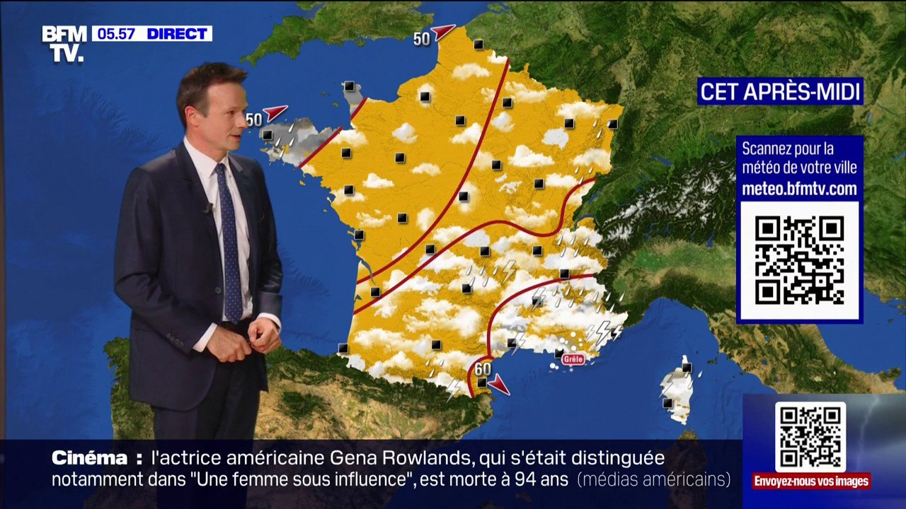 Des orages dans le sud du pays et une chaleur p...