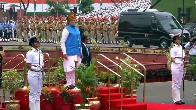 Indian PM Modi attends Independence Day celebrations