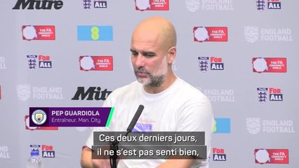 Man. City - Guardiola : "Grealish ? Ce n'est pas très grave"