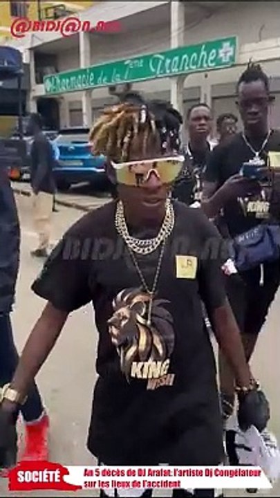 An 5 décès de DJ Arafat- l’artiste Dj Congélateur  sur les lieux de l’accident