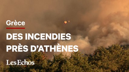 Des incendies se rapprochent d’Athènes, plusieurs villes évacuées
