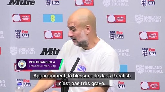 Guardiola : Grealish ? Ce n'est pas très grave