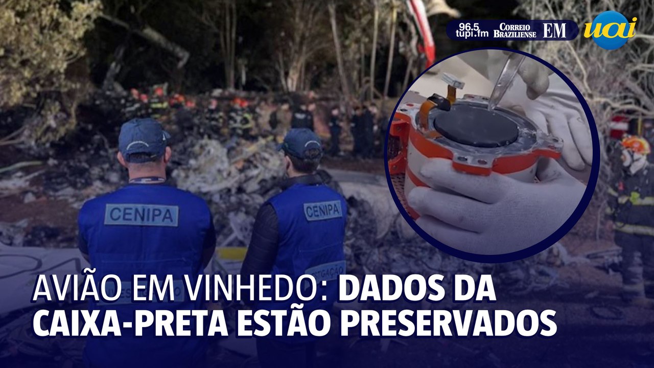 Dados da caixa-preta do avião que caiu em Vinhedo estão 100% preservados