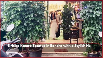 Kritika Kamra was spotted in Bandra, flaunting a stylish new haircut