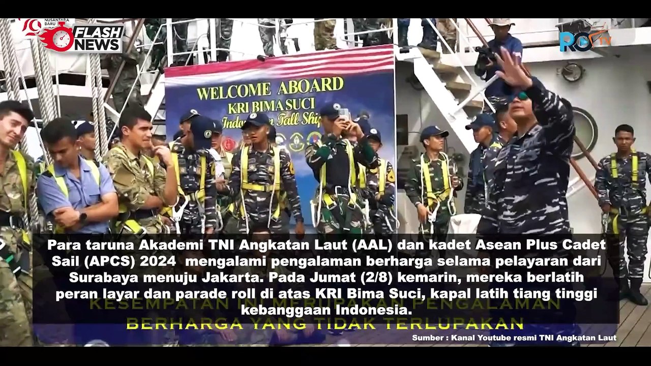 Kadet APCS 2024 Belajar Peran Layar dan Parade Roll dari Prajurit TNI