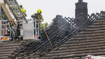 Five injured after family home struck by lightning